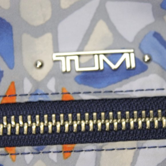 Tumi Voyageur Halle Backpack Moroccan Mosaic Tile Blue - Picture 8 of 13